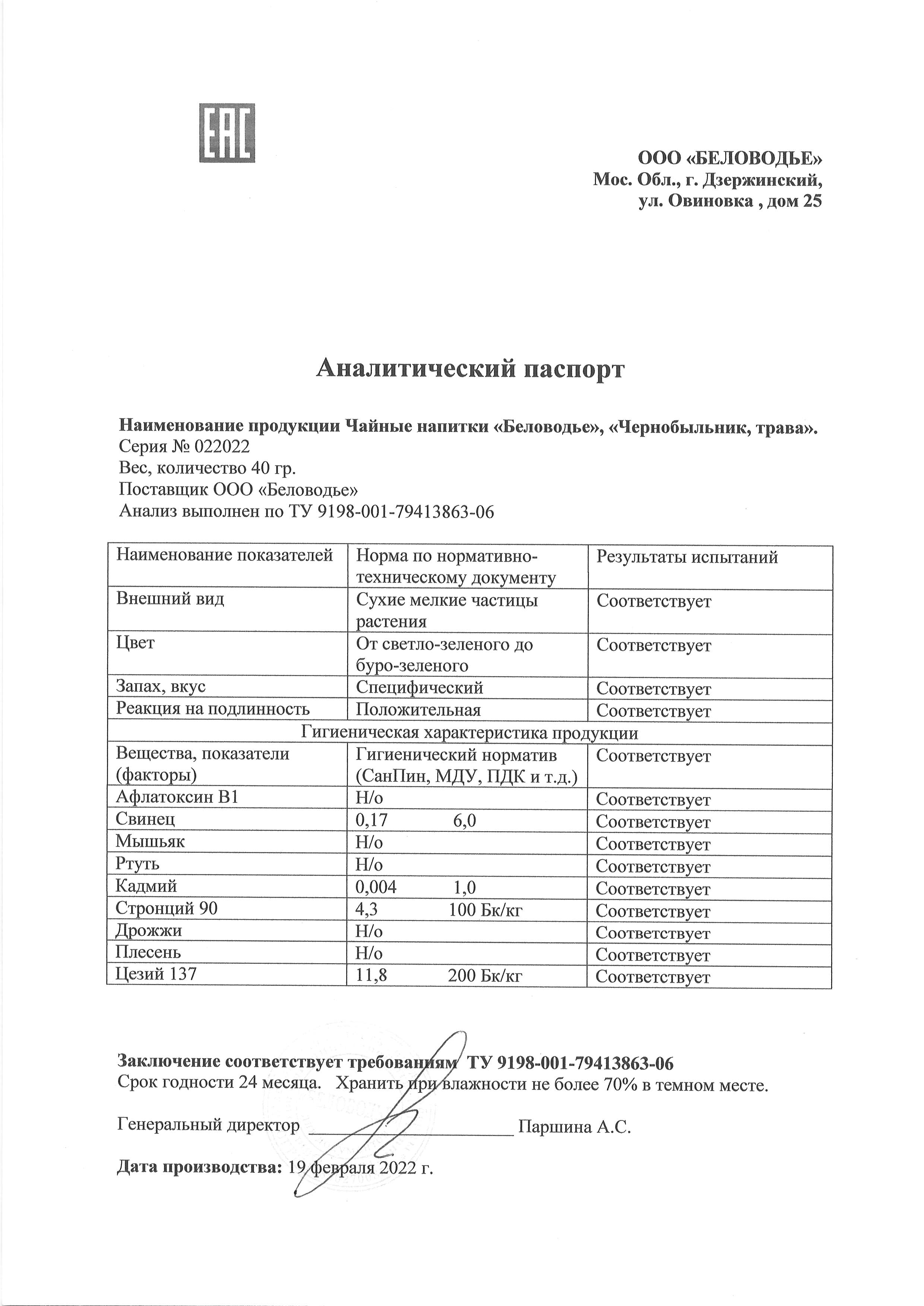 Паспорт №022022